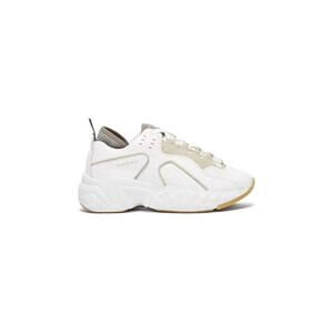 NEW ACNE STUDIOS men's rockaway leather oversize sneaker in white leather